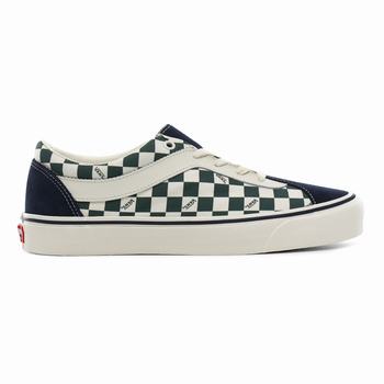 Vans Checkerboard Bold NI - Miesten Tennarit - Sininen/Vihreä